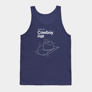 Anatomy of a Cowboy Hat - Technical Drawing Tank Top
